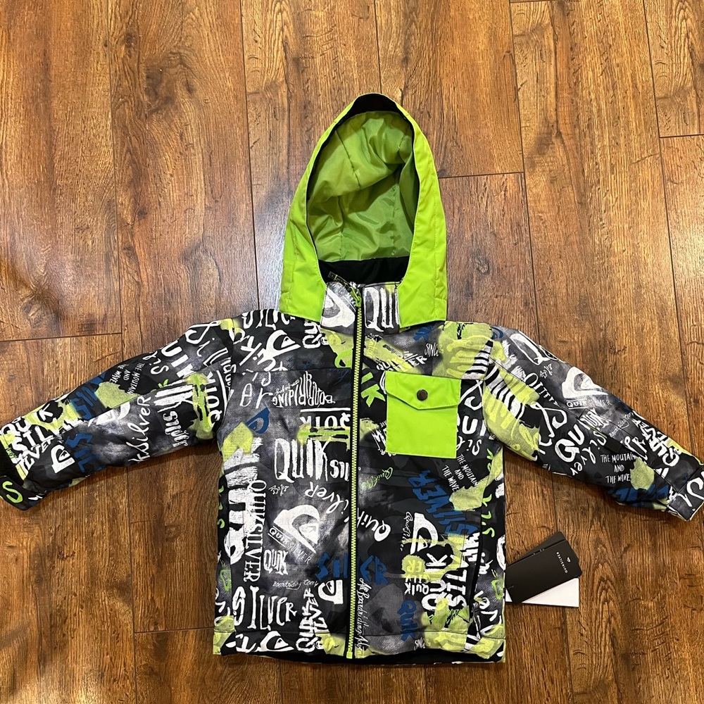 BRAND NEW WITH TAGS BOY SKI SNOWBOARD 💚QUIKSILVER 💚JACKET